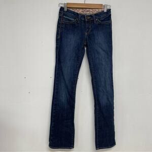Mavi Olivia Medium Wash Low Rise Bootcut Jeans Y2K Womens 25 Blue Denim